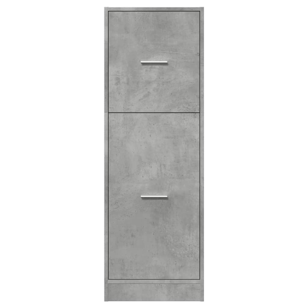 Armário boticário 40x41x118 cm derivados madeira cinza cimento