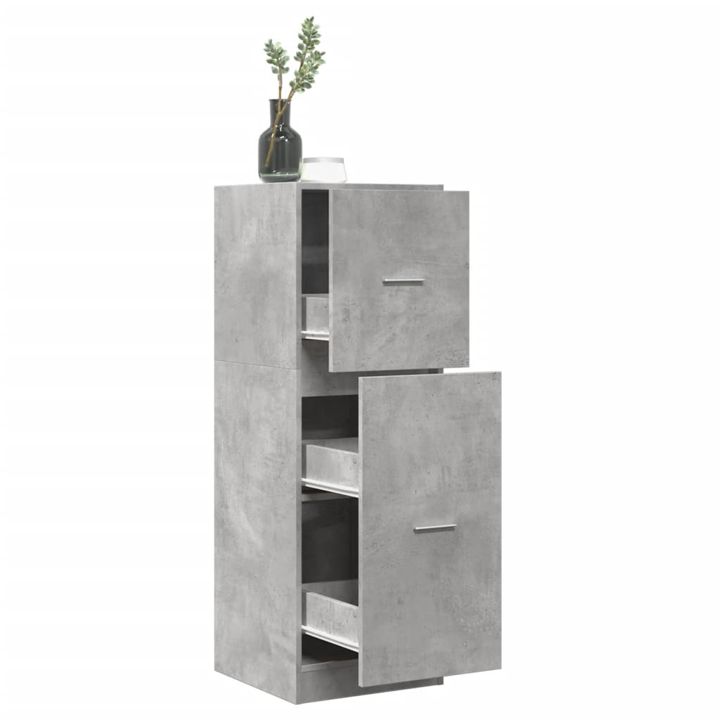 Armário boticário 40x41x118 cm derivados madeira cinza cimento