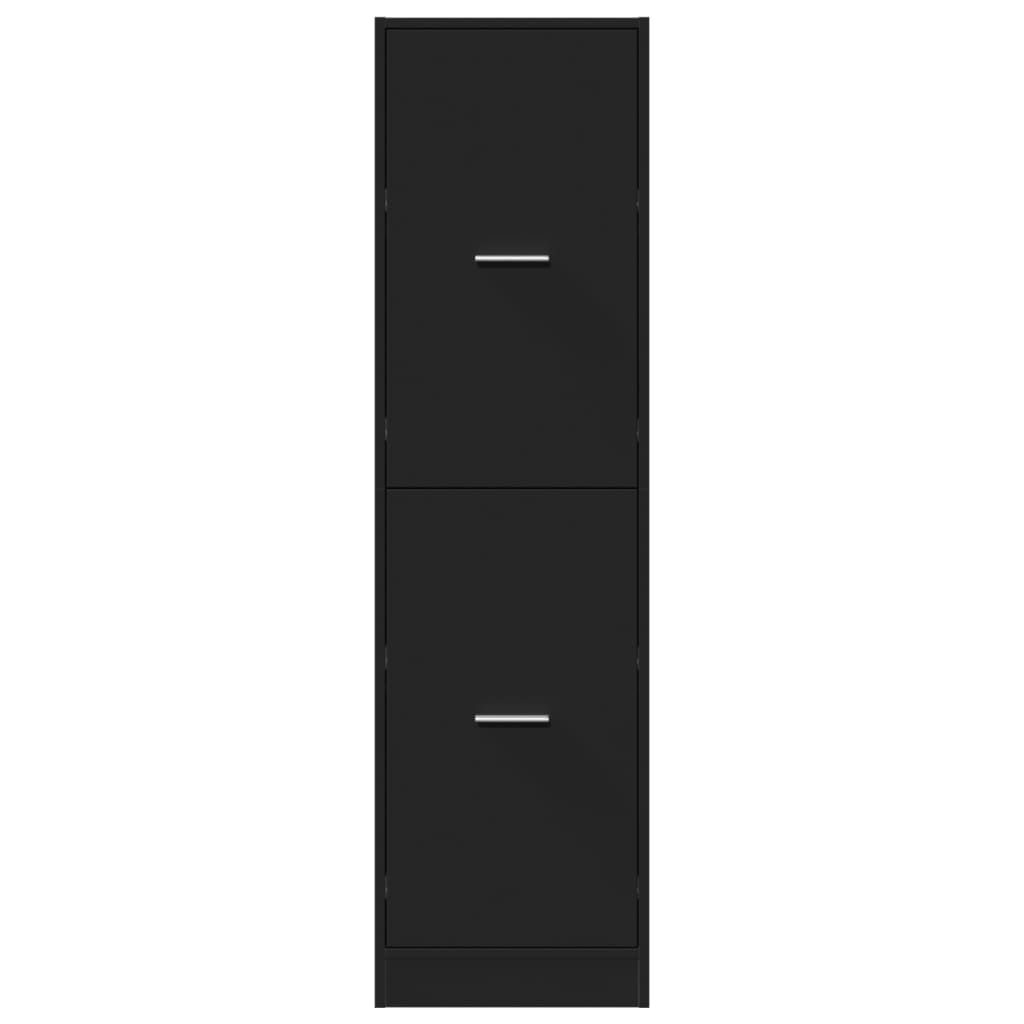 Armário boticário 40x41x144,5 cm derivados de madeira preto