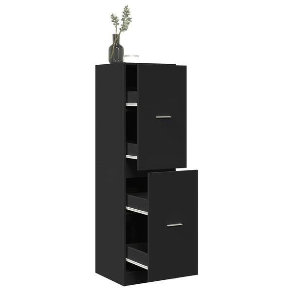 Armário boticário 40x41x144,5 cm derivados de madeira preto