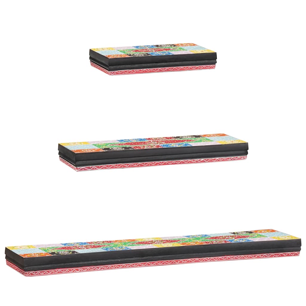 Prateleiras de Parede 3 pcs Multicolor 100 x 20 x 6 cm