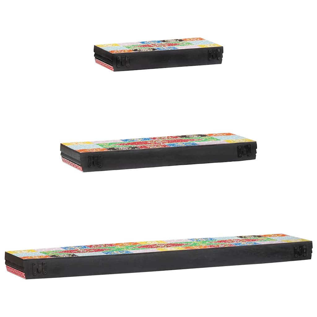 Prateleiras de Parede 3 pcs Multicolor 100 x 20 x 6 cm