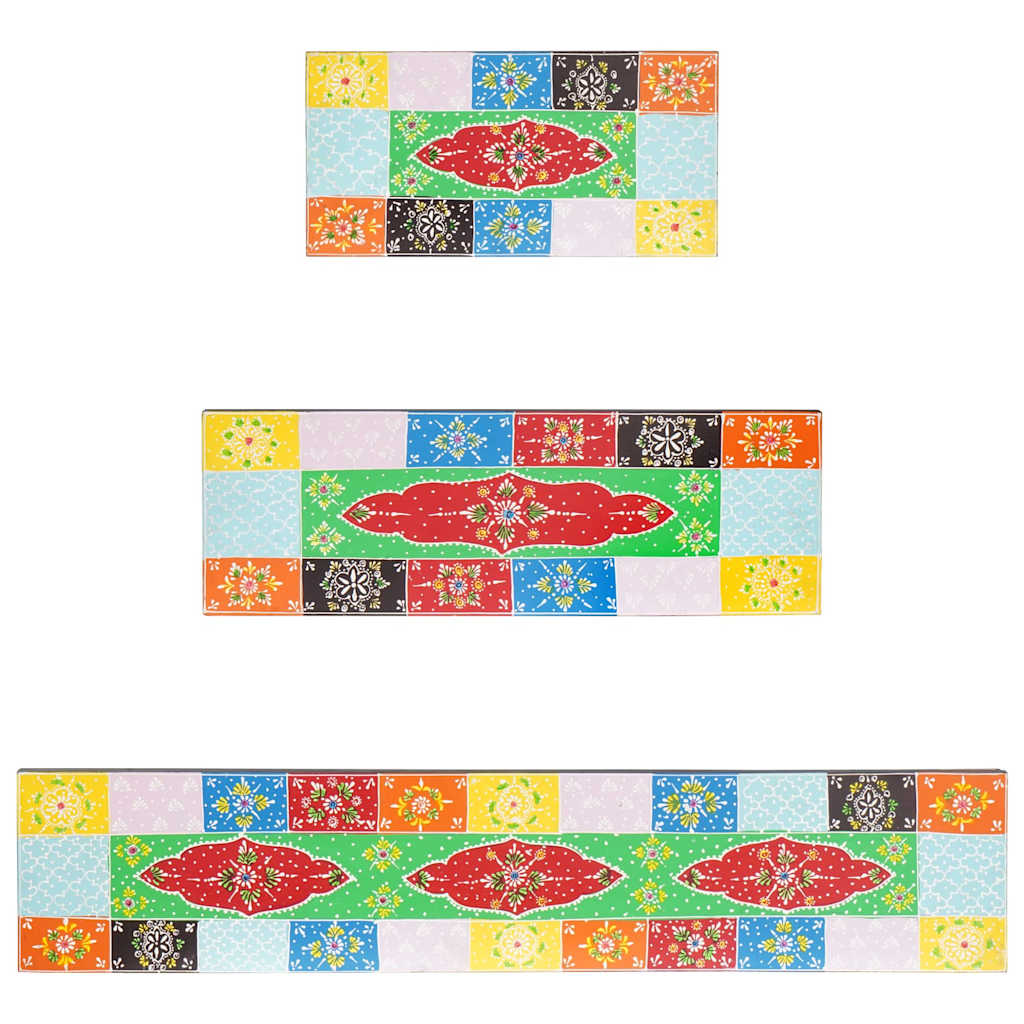 Prateleiras de Parede 3 pcs Multicolor 100 x 20 x 6 cm