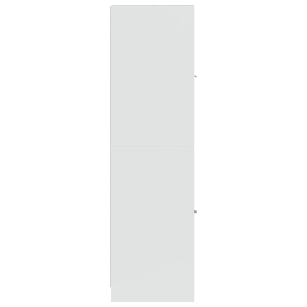 Armário de boticário derivados de madeira branco brilhante