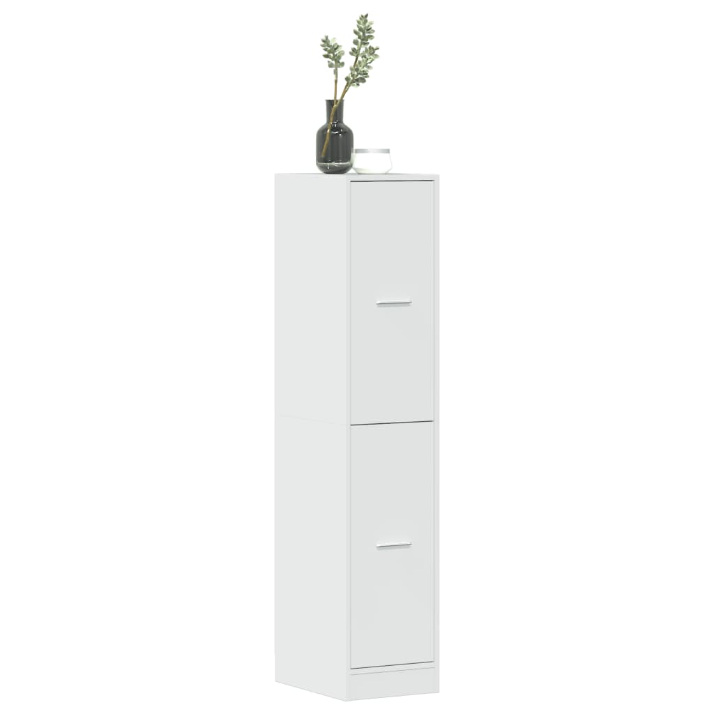 Armário de boticário derivados de madeira branco brilhante