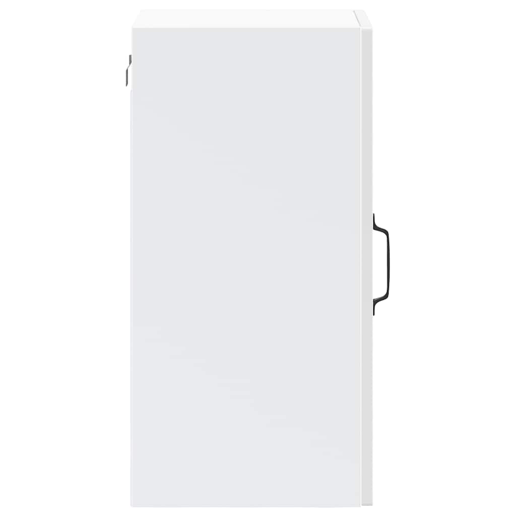 Armário parede de cozinha porta vidro Kalmar branco alto brilho