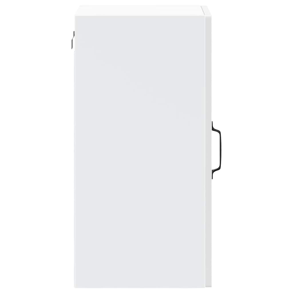 Armário parede de cozinha porta vidro Kalmar branco alto brilho