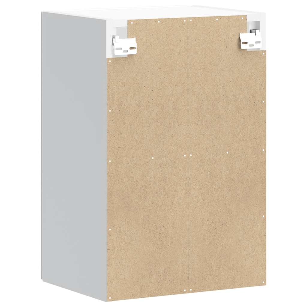 Armário parede de cozinha porta vidro Kalmar branco alto brilho