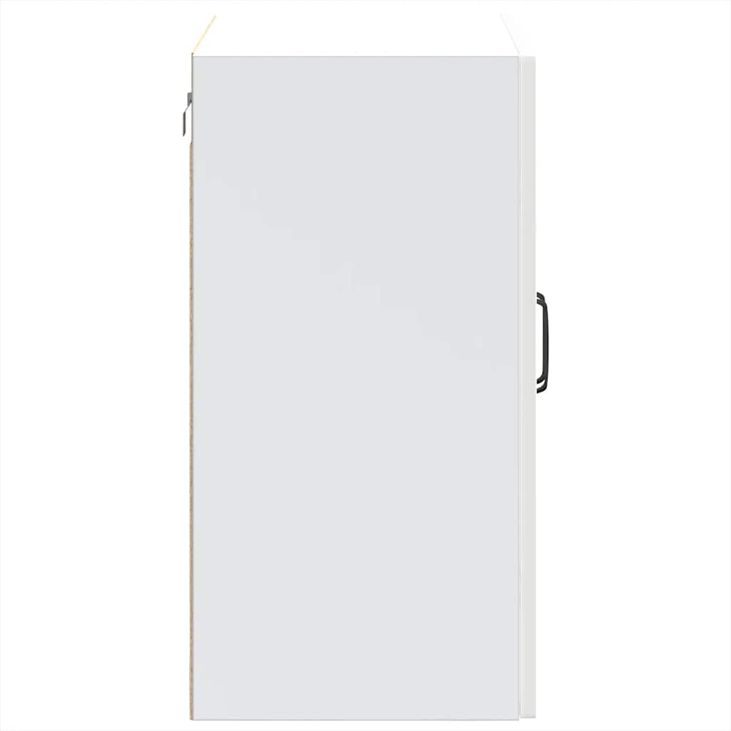 Armário parede de cozinha porta vidro Kalmar branco alto brilho