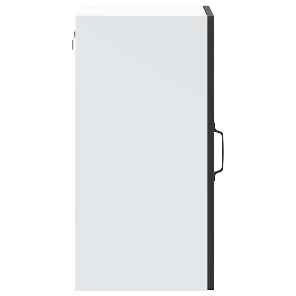 Armário de parede de cozinha porta vidro Lucca preto