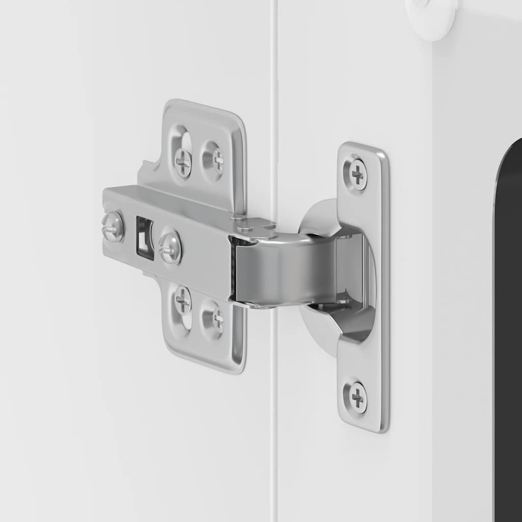 Armário de parede de cozinha porta vidro Lucca preto