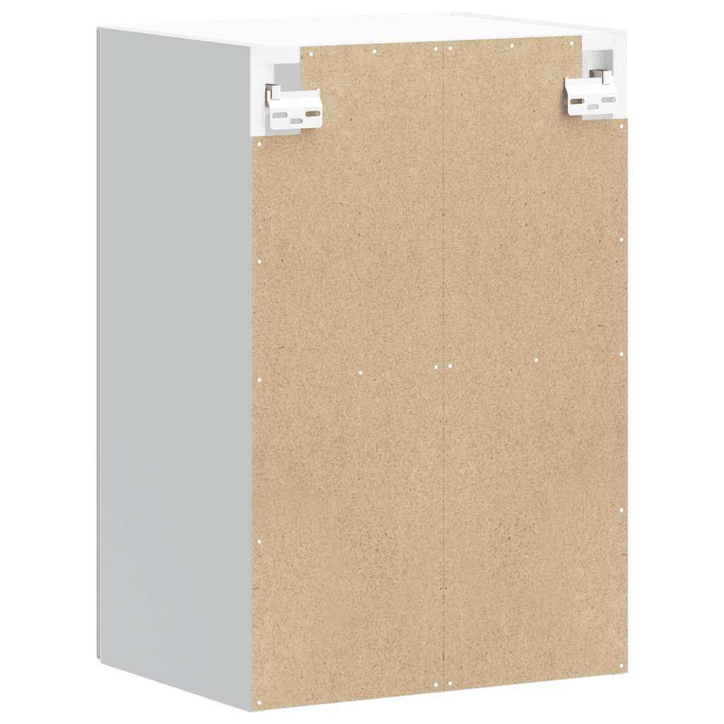 Armário de parede de cozinha porta vidro Lucca cinzento cimento