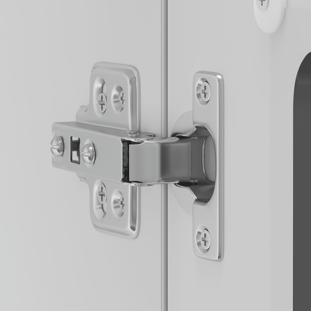 Armário de parede de cozinha porta vidro Lucca preto
