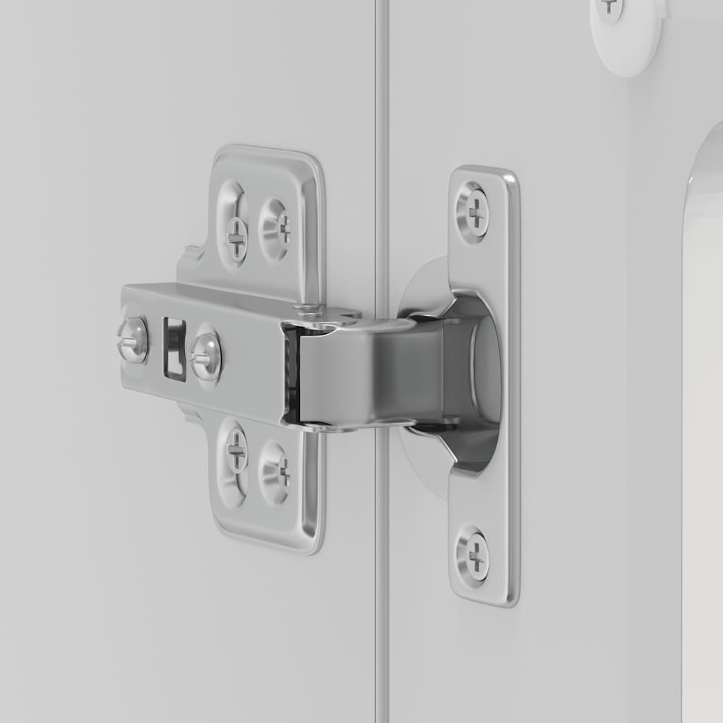 Armário parede de cozinha porta vidro Lucca branco brilhante