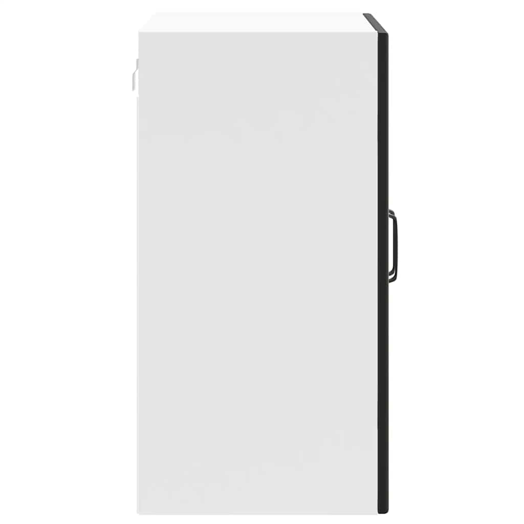 Armário de parede de cozinha porta vidro Lucca preto