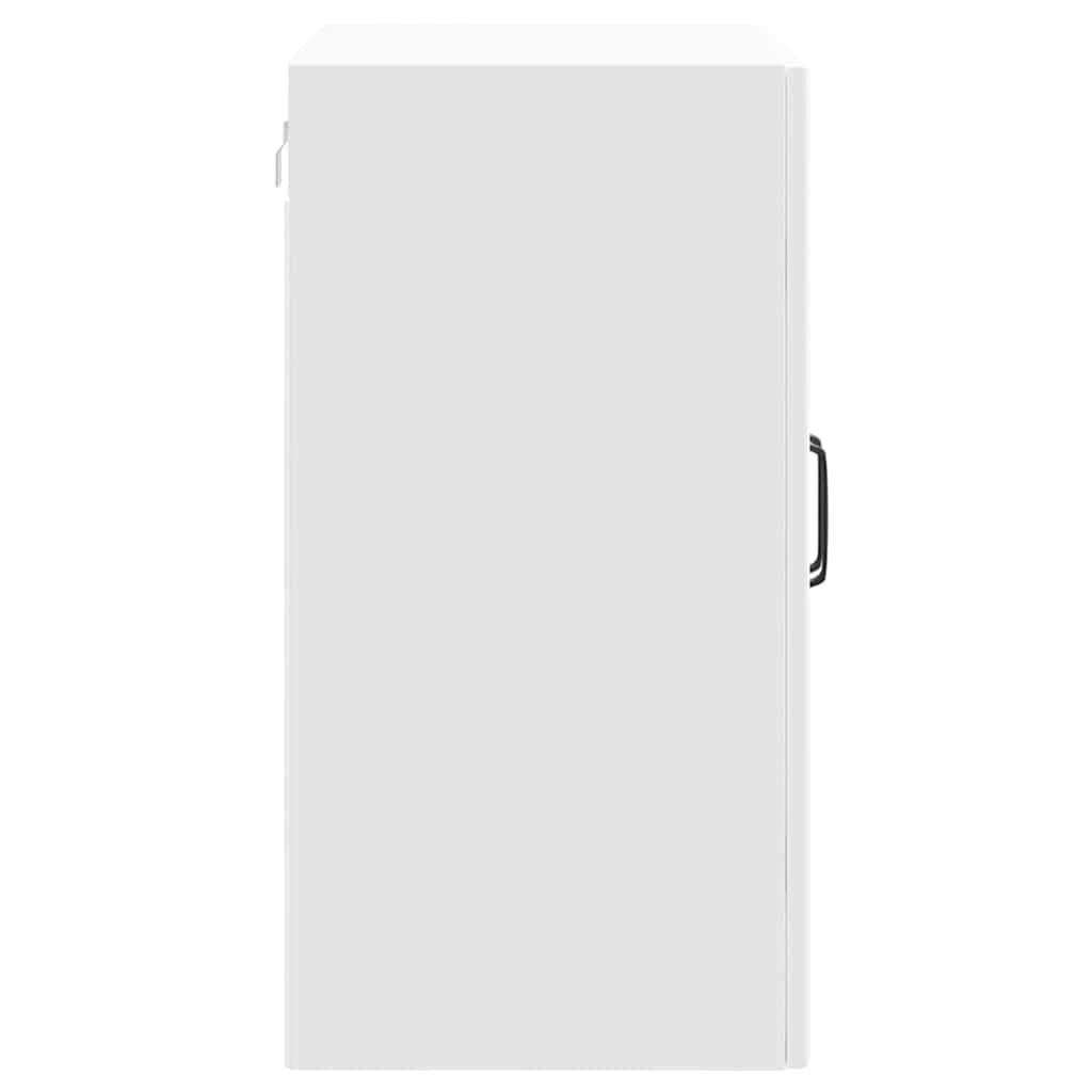 Armário parede de cozinha porta vidro Lucca branco brilhante