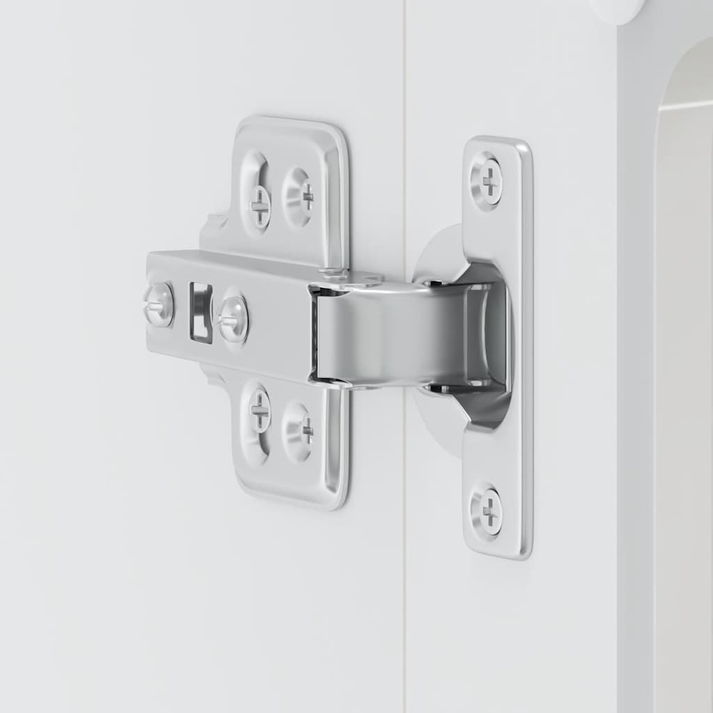Armário parede de cozinha porta vidro Lucca branco brilhante