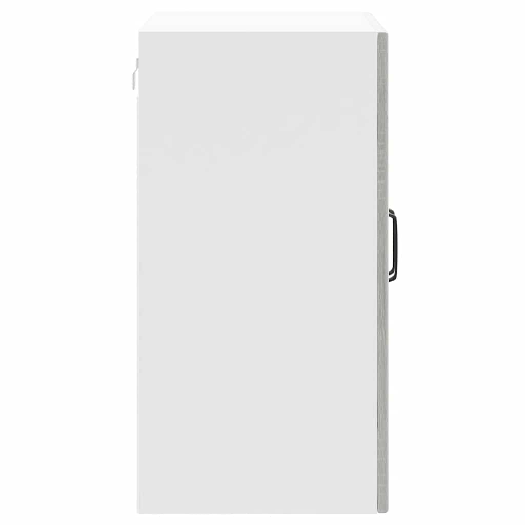 Armário de parede de cozinha porta vidro Lucca cinza sonoma