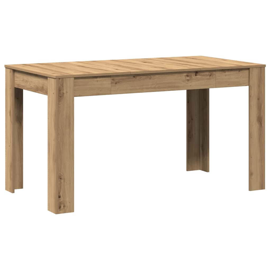 Mesa de jantar 140x74,5x76 cm deriv madeira carvalho artisiano