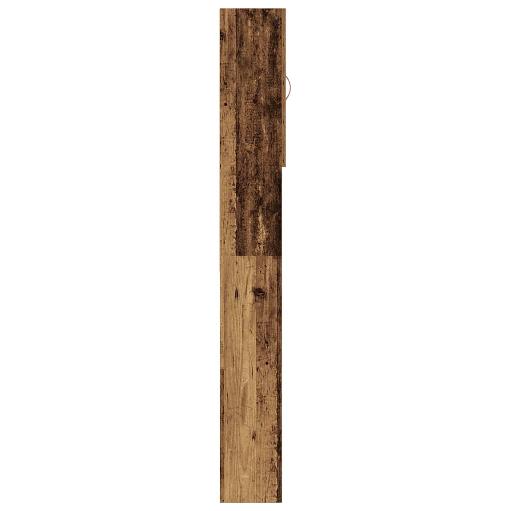 Armário sanita/máquina de lavar 64x25,5x190 cm madeira velha