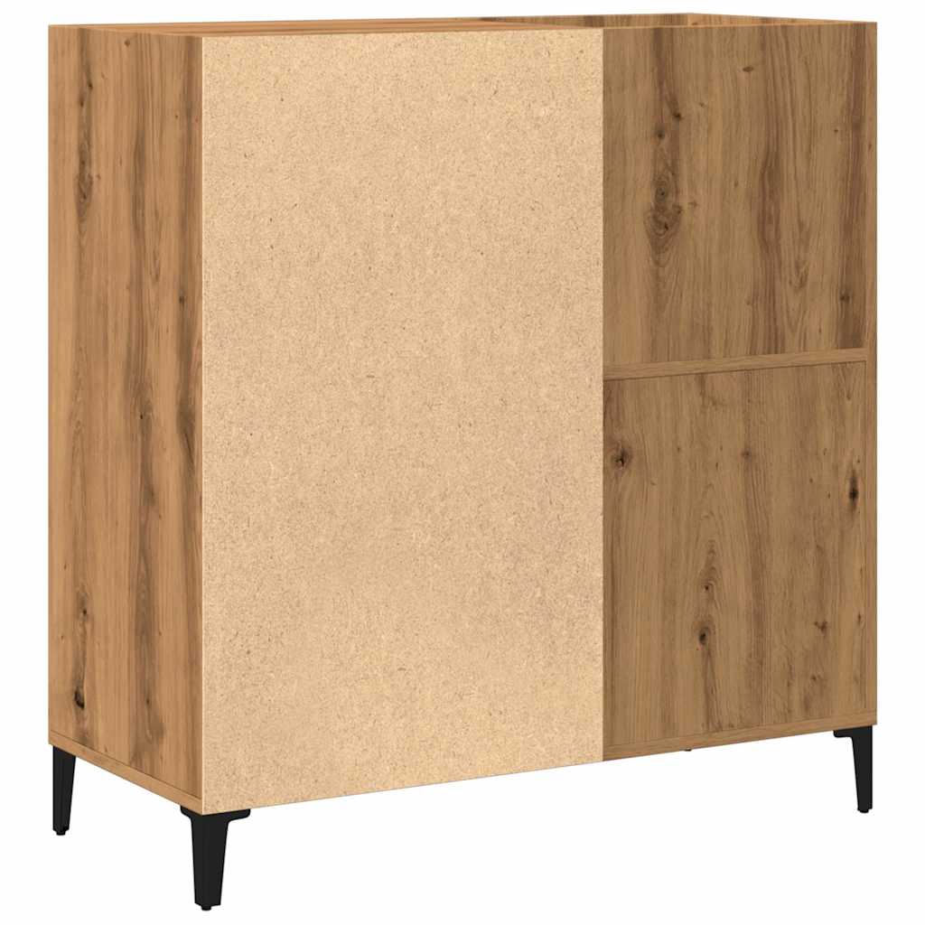 Armário discos 84,5x38x89cm deriv. madeira carvalho artisiano