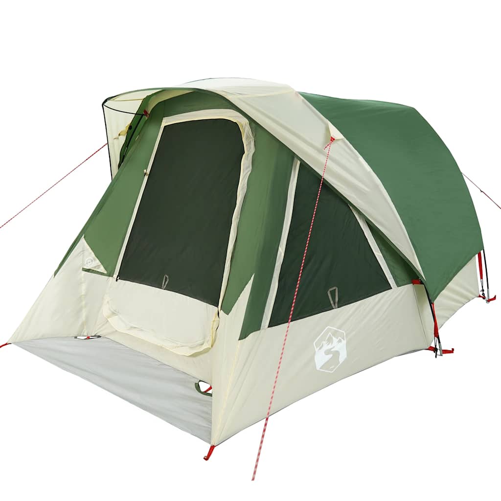 Tenda de campismo cabana para 4 pessoas impermeável verde