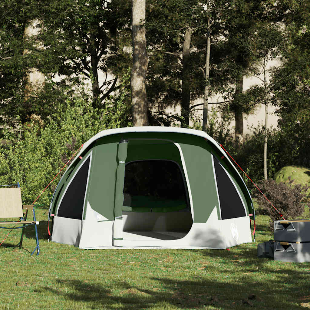 Tenda de campismo cabana para 4 pessoas impermeável verde