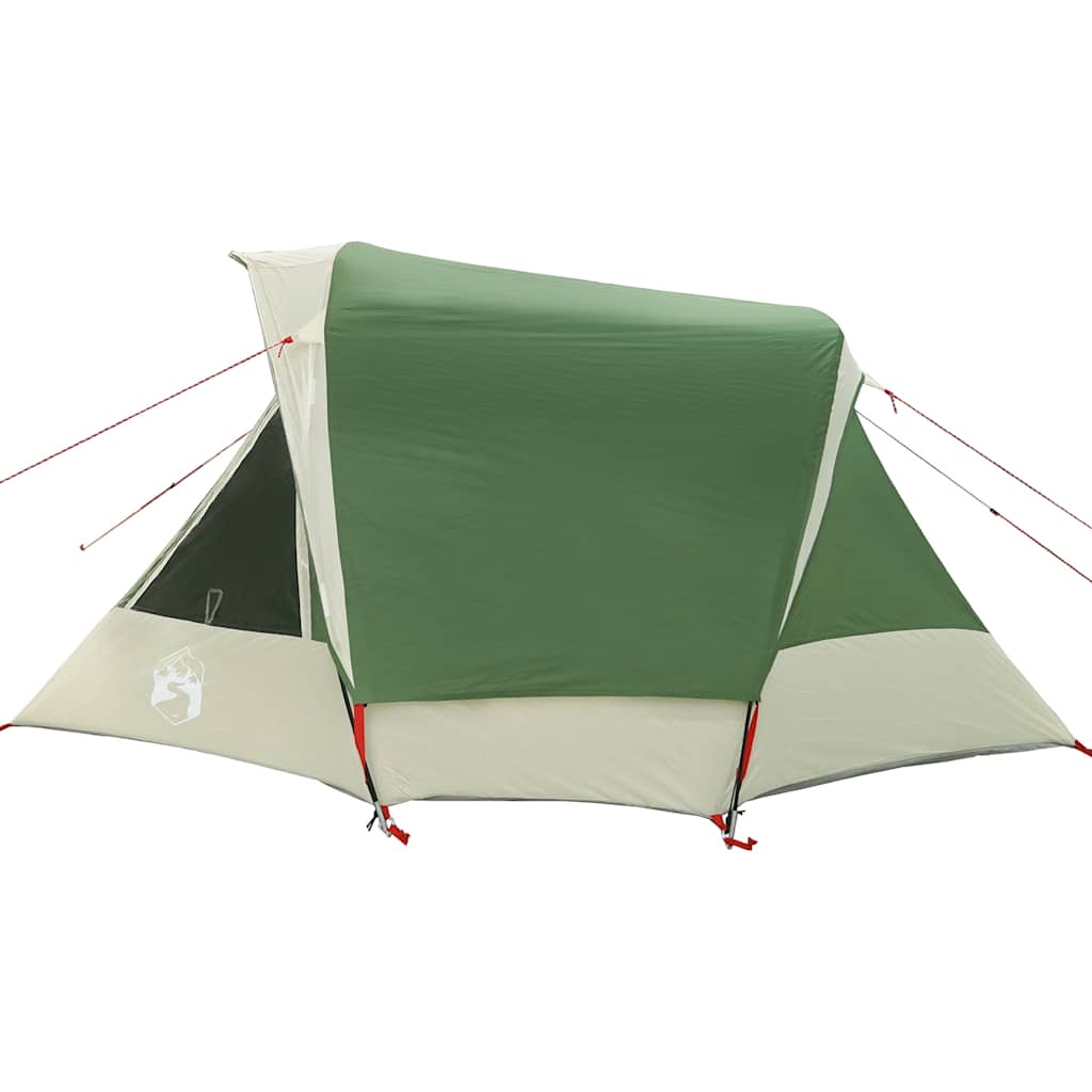 Tenda de campismo cabana para 4 pessoas impermeável verde