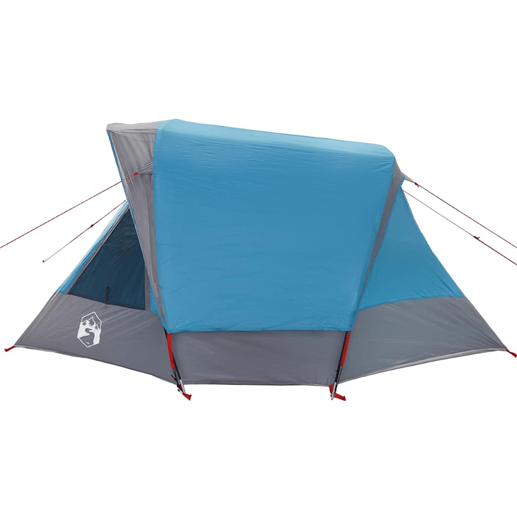 Tenda de campismo cabana para 4 pessoas impermeável azul