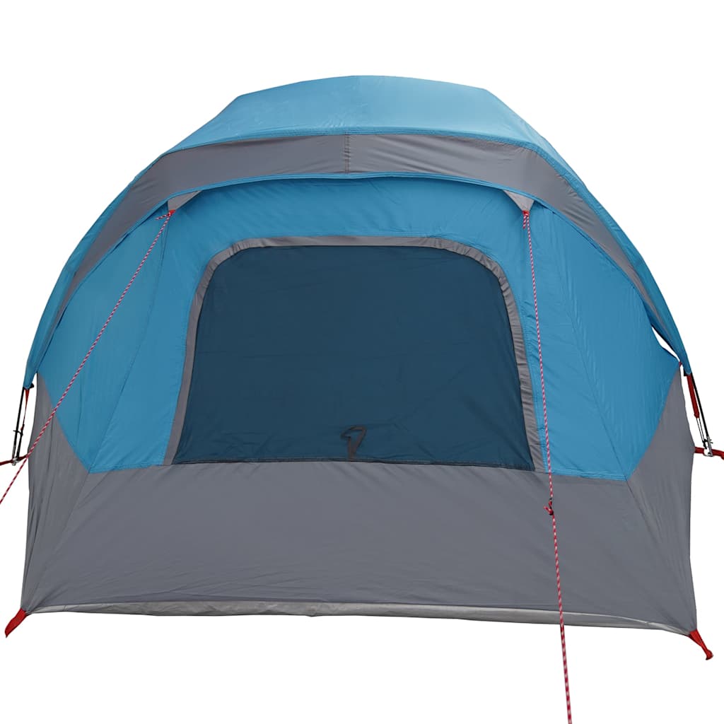 Tenda de campismo cabana para 4 pessoas impermeável azul