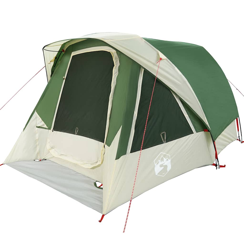 Tenda familiar estilo cabana para 6 pessoas impermeável verde