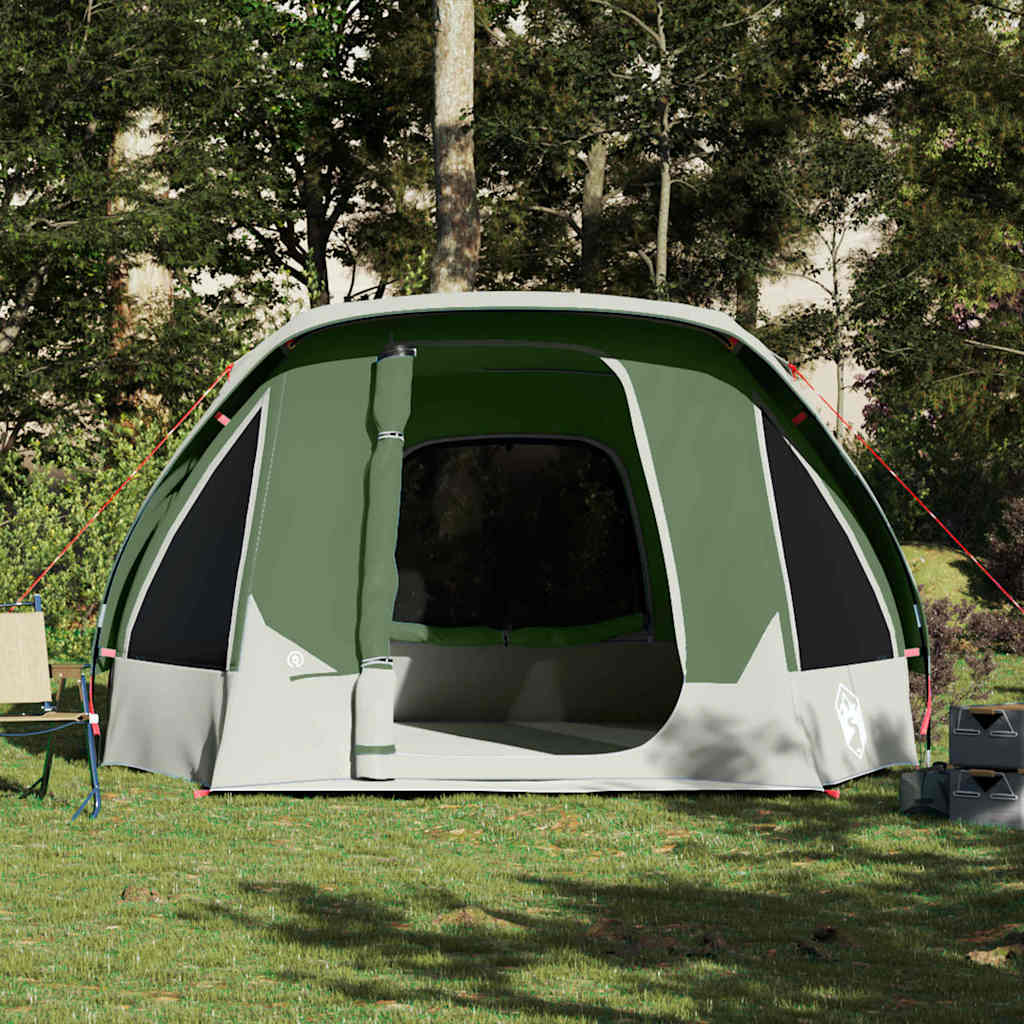 Tenda familiar estilo cabana para 6 pessoas impermeável verde