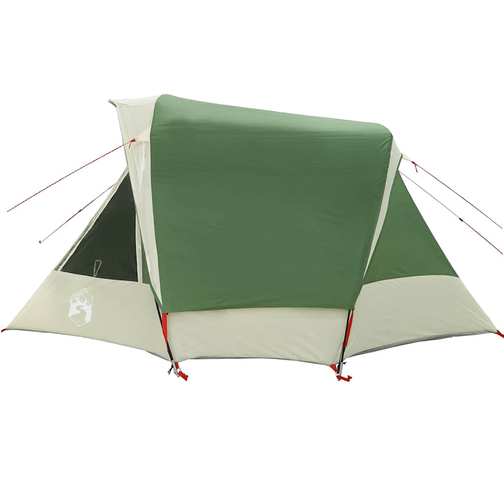 Tenda familiar estilo cabana para 6 pessoas impermeável verde