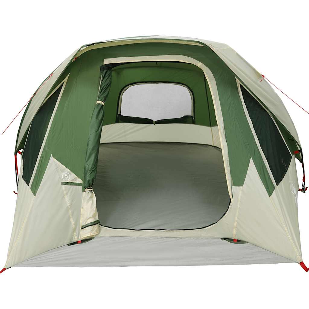 Tenda familiar estilo cabana para 6 pessoas impermeável verde