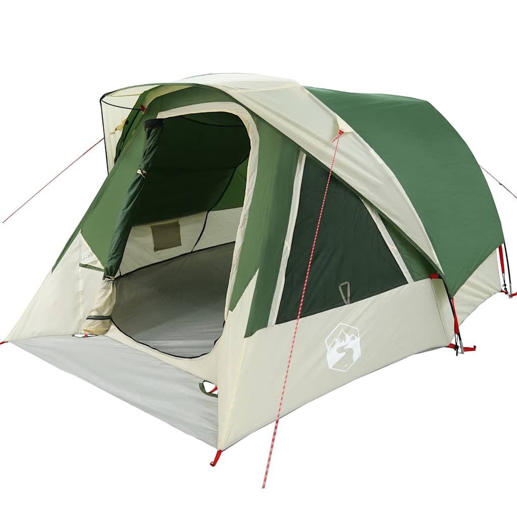 Tenda familiar estilo cabana para 6 pessoas impermeável verde