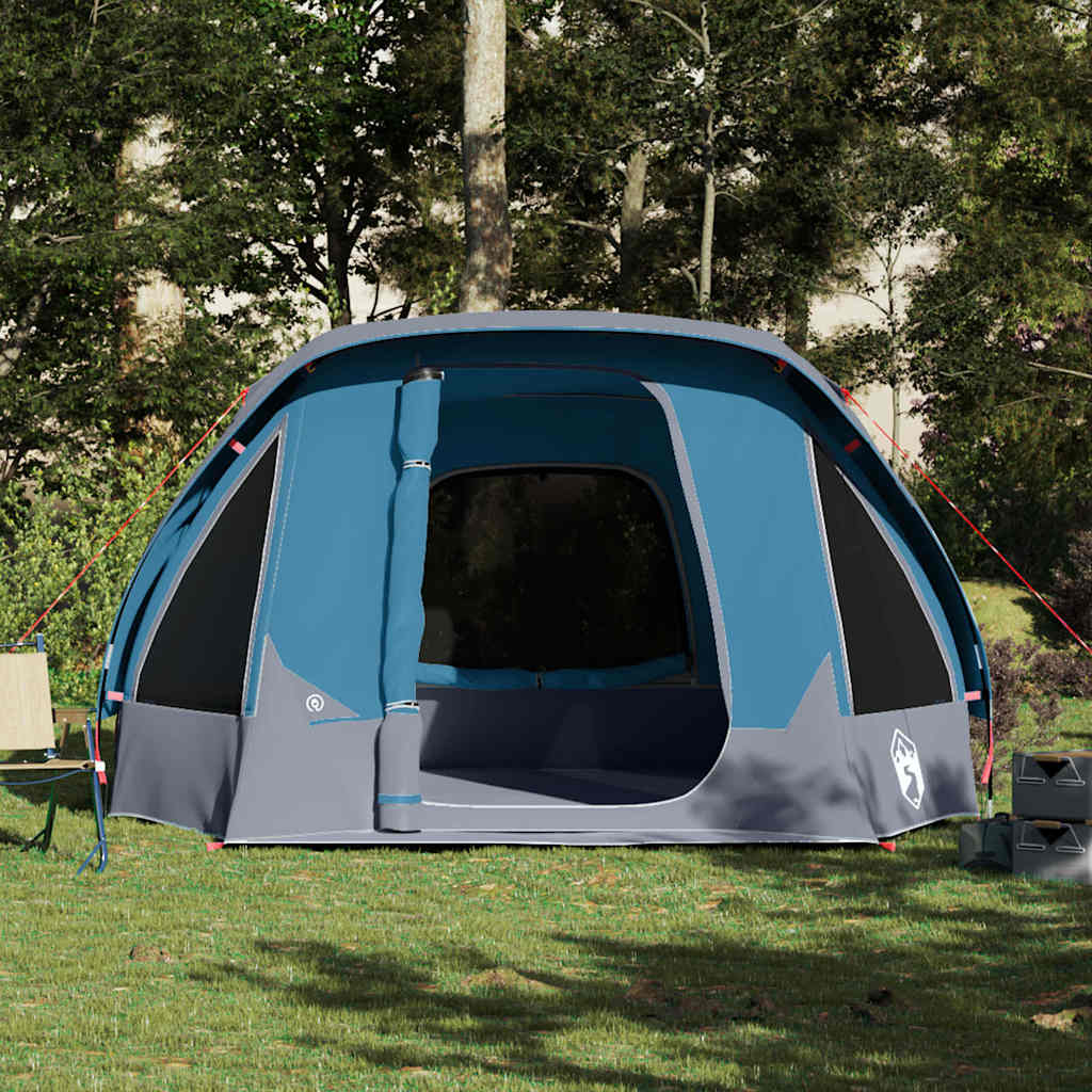 Tenda familiar estilo cabana para 6 pessoas impermeável azul
