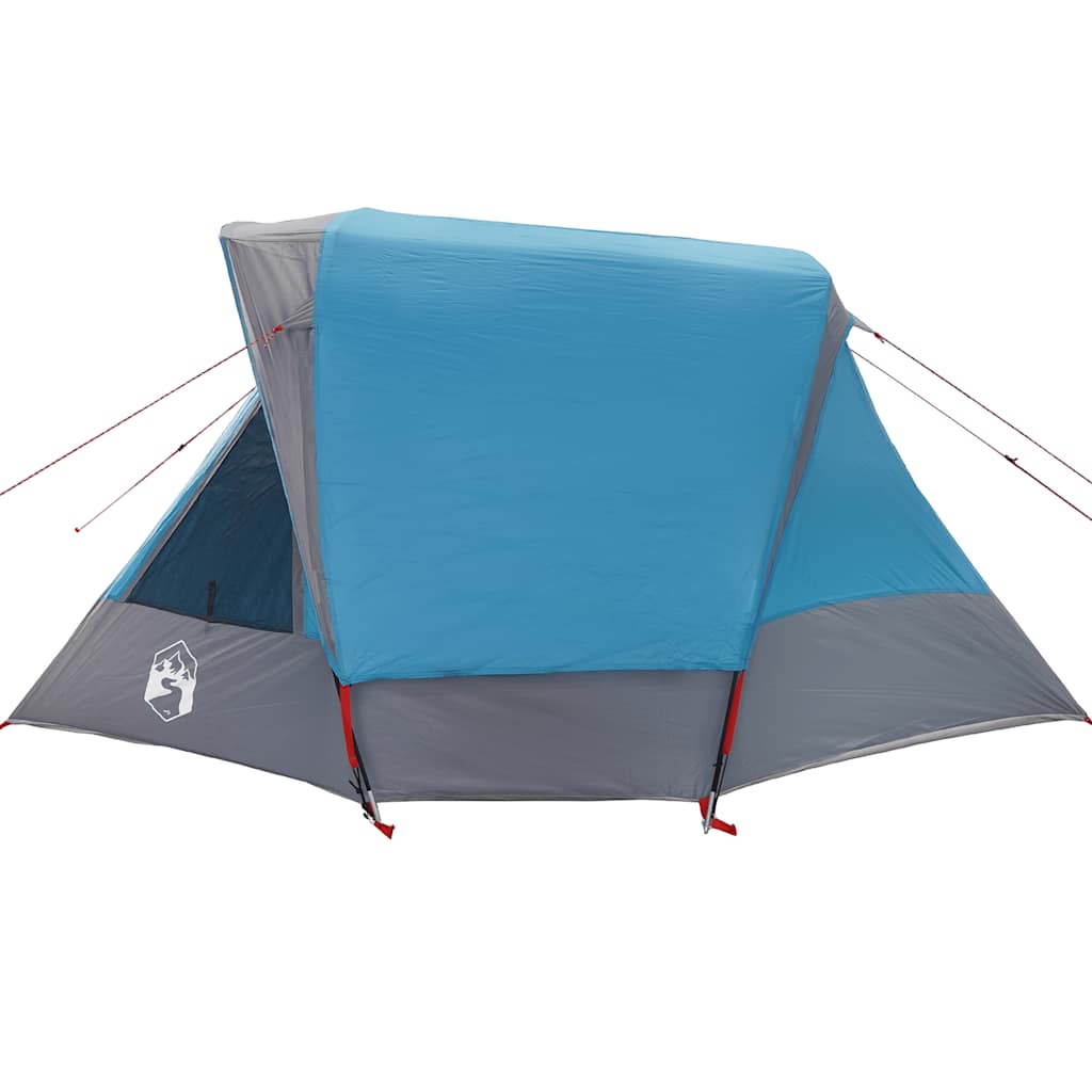 Tenda familiar estilo cabana para 6 pessoas impermeável azul