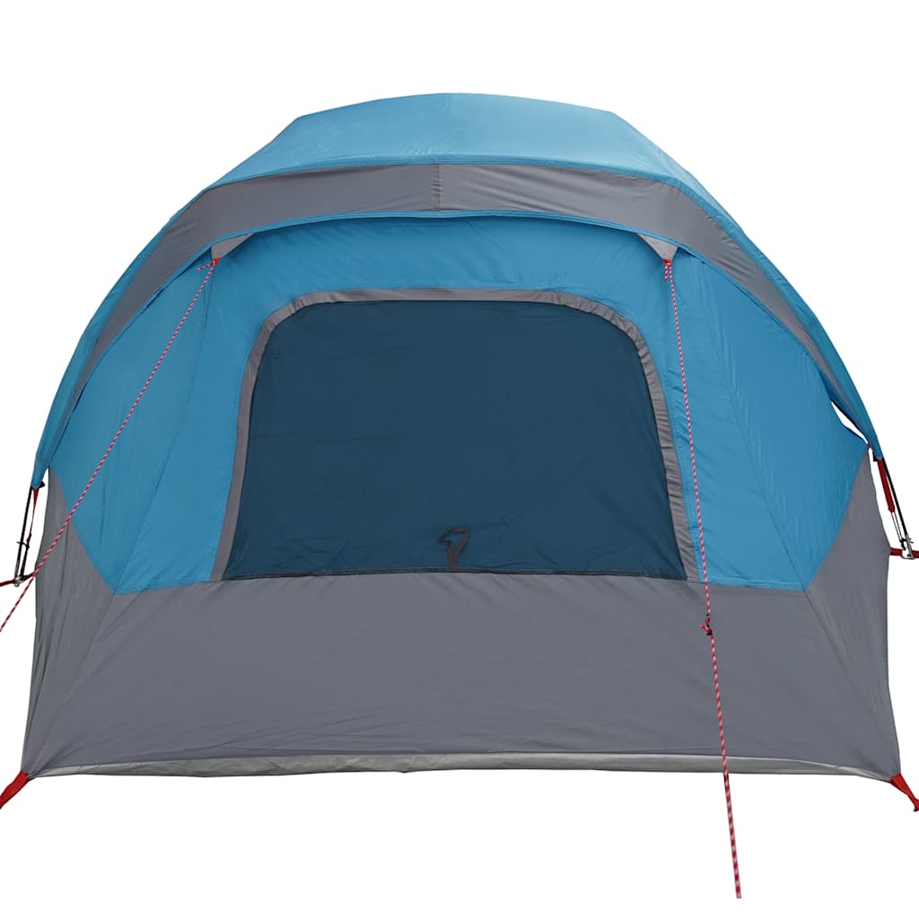 Tenda familiar estilo cabana para 6 pessoas impermeável azul