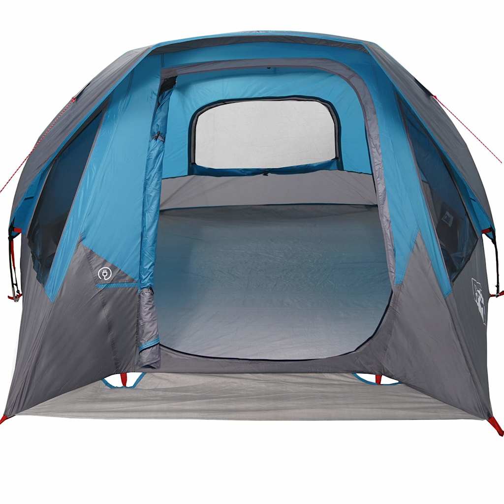 Tenda familiar estilo cabana para 6 pessoas impermeável azul