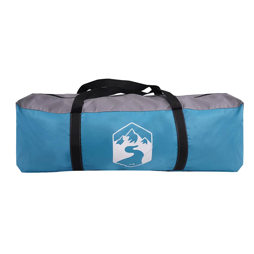 Tenda familiar estilo cabana para 6 pessoas impermeável azul