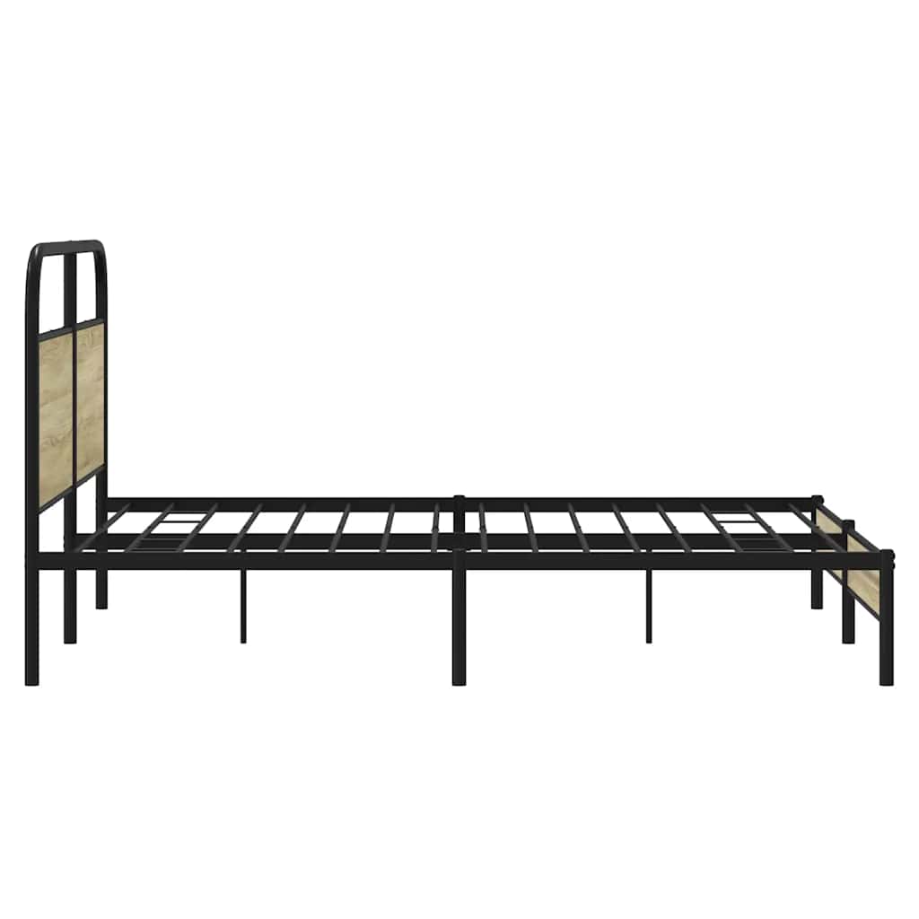 Estrutura cama s/ colchão derivados de madeira carvalho sonoma