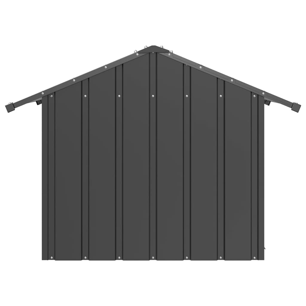 Casota para cães com telhado 85x107x81 cm aço galvanizado