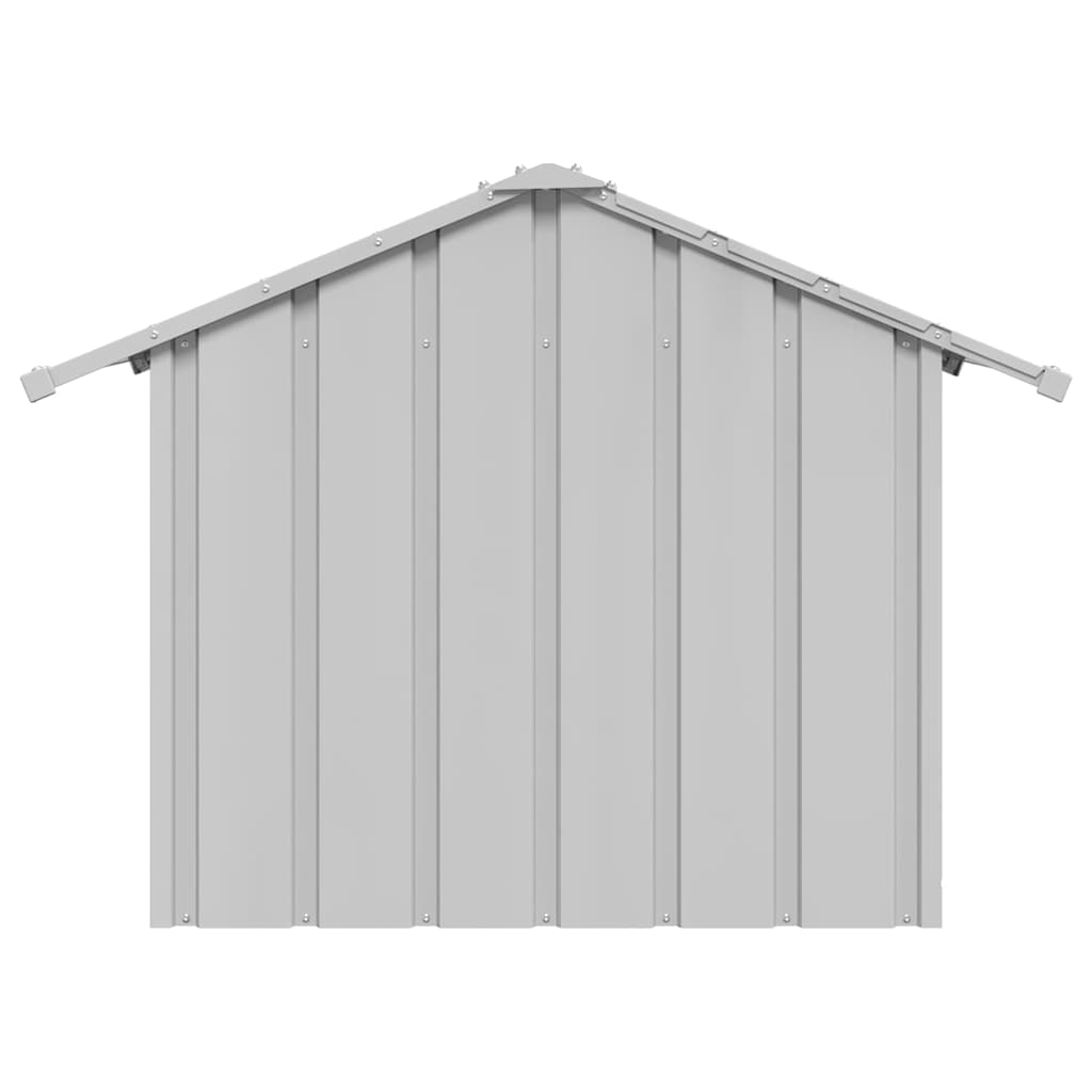 Casota para cães com telhado 85x107x81 cm aço galvanizado