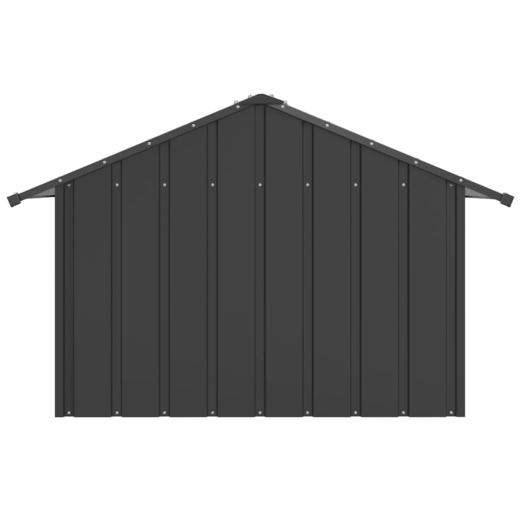Casota para cães com telhado 83x130x85 cm aço galvanizado