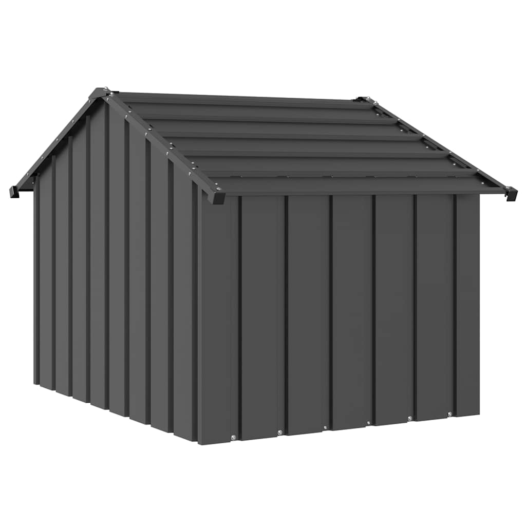 Casota para cães com telhado 83x130x85 cm aço galvanizado