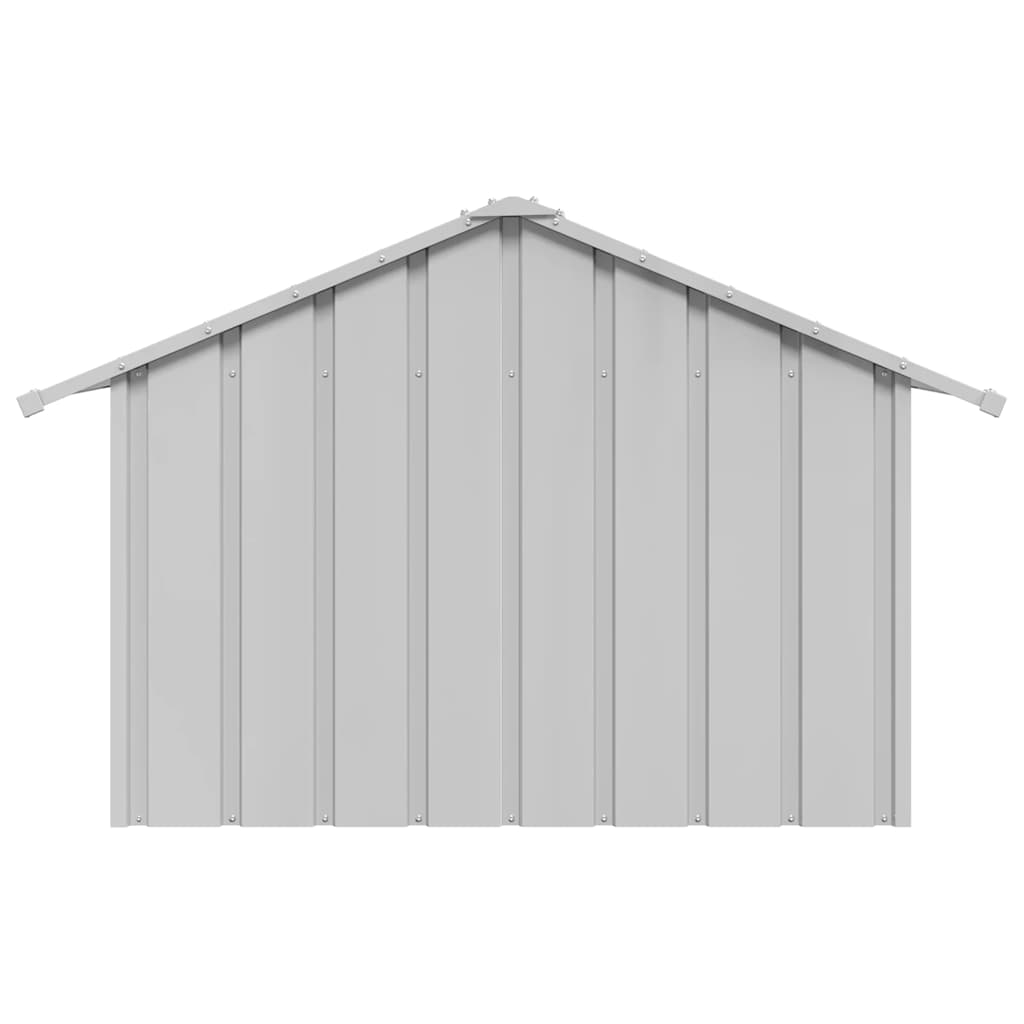 Casota para cães com telhado 83x130x85 cm aço galvanizado