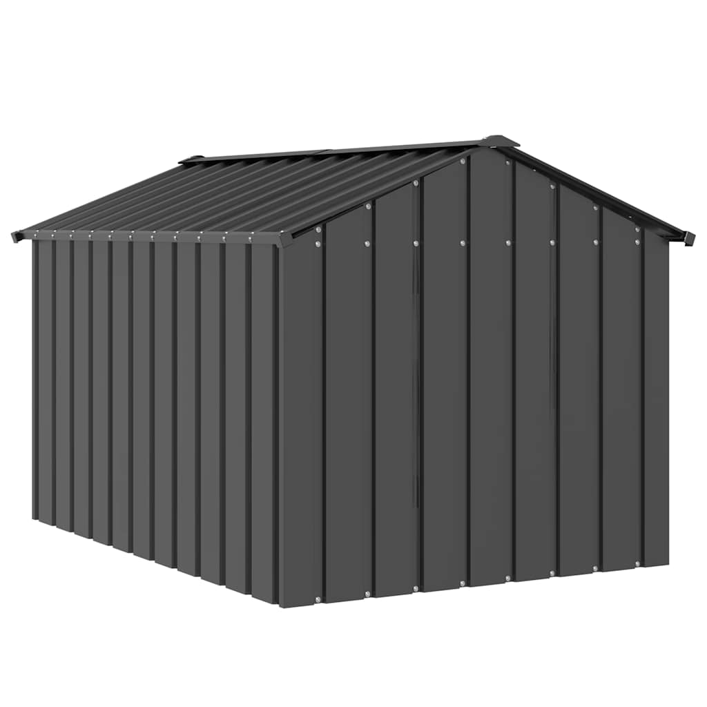 Casota para cães com telhado 113x153x101 cm aço galvanizado