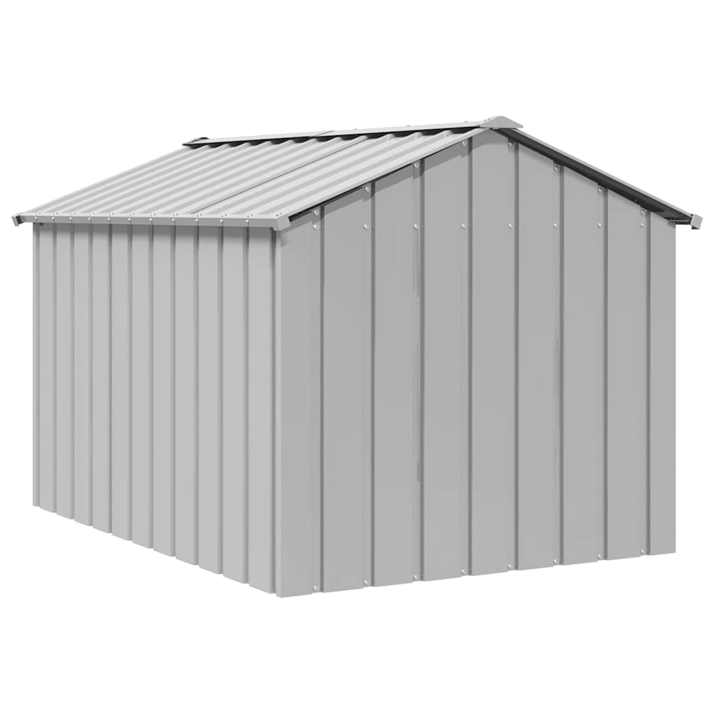 Casota para cães com telhado 113x153x101 cm aço galvanizado
