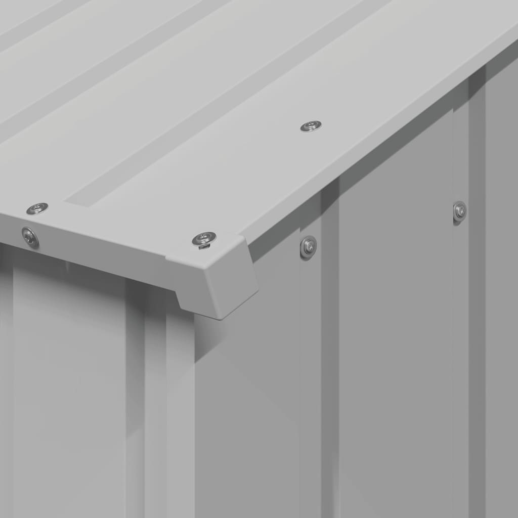 Casota para cães com telhado 113x153x101 cm aço galvanizado