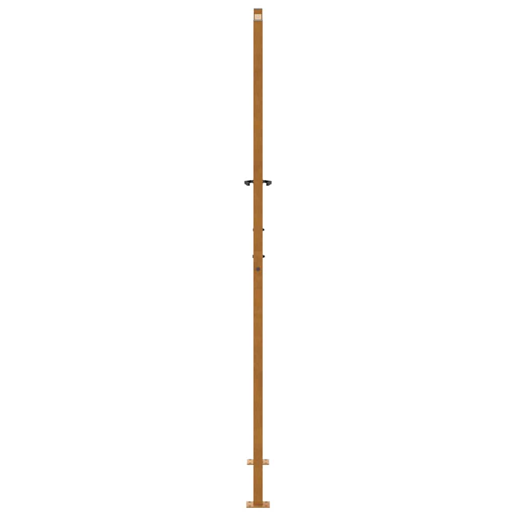 Portão de jardim 105x205 cm design de folha de aço resistente
